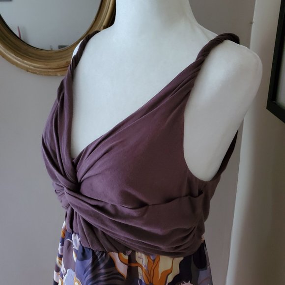 Anthropologie Lilka Silk Twist Detail Dress Medium - Picture 9 of 16